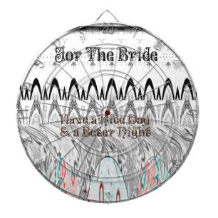 Bridal Shower Gift Art Print Dartboard