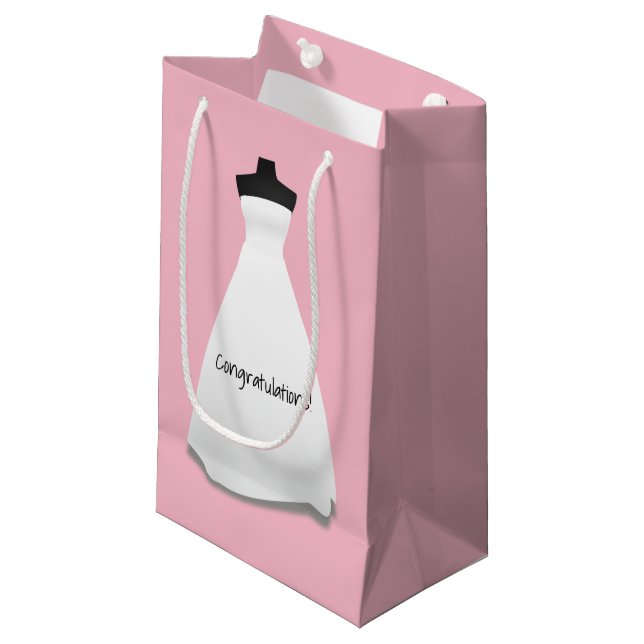 Bridal Shower Gift Bag (Front Angled)