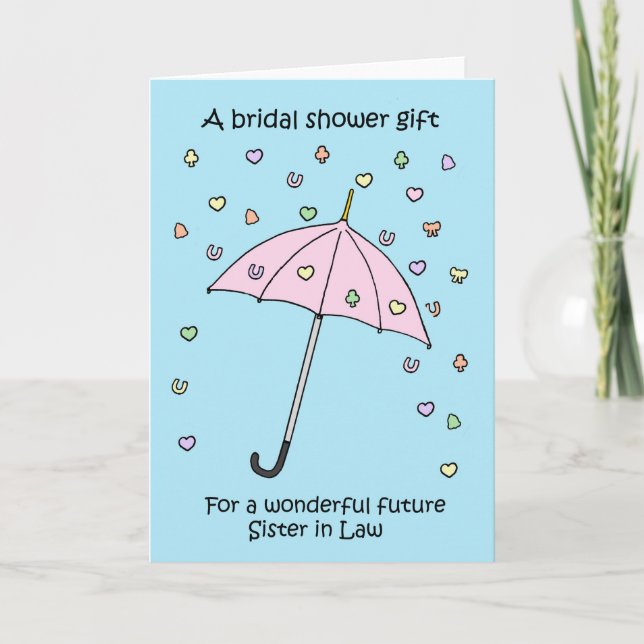 Bridal Shower Gift for Future Sister in Law. Invitation (Front)