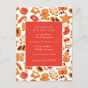 BRIDAL SHOWER   Gingerbread Cookies Invitation Pos Postcard