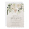 Bridal Shower Greenery Foliage White Watercolor