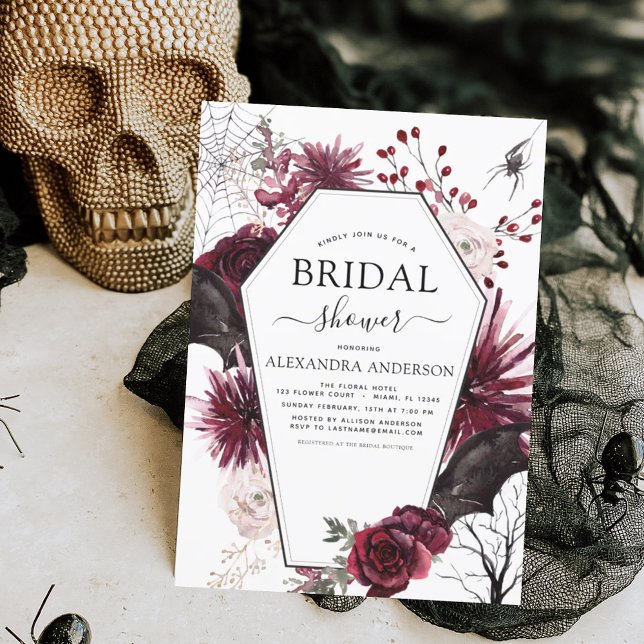 Bridal Shower Halloween Autumn Fall Invitation (Creator Uploaded)