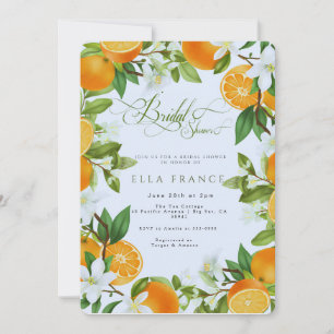 Bridal Shower in Bloom & Lemons Invitation