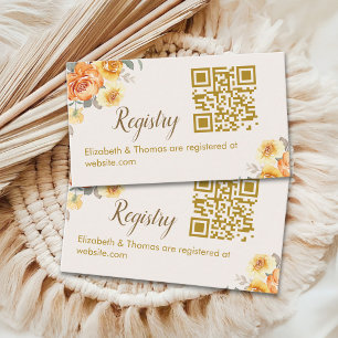 Bridal Shower in Spring with a Touch of Orange Flo Enclosure Card