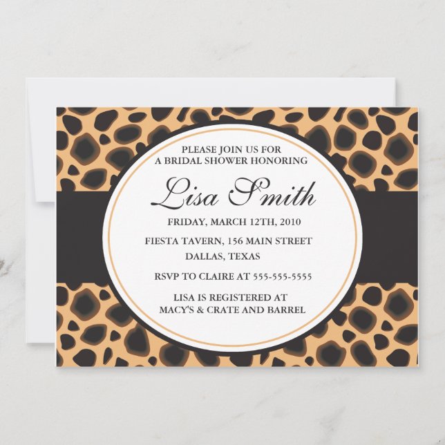 Bridal Shower Invitation (Front)