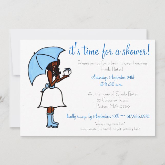Bridal Shower Invitation (Front)
