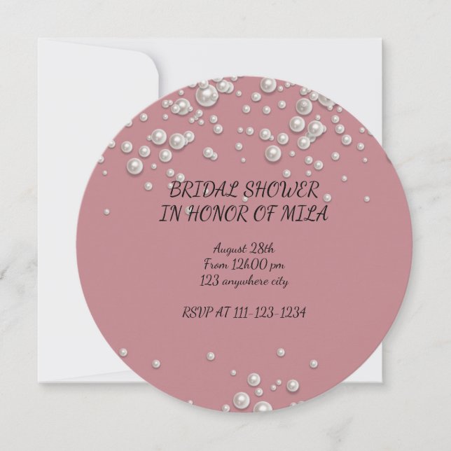 BRIDAL SHOWER INVITATION (Front)