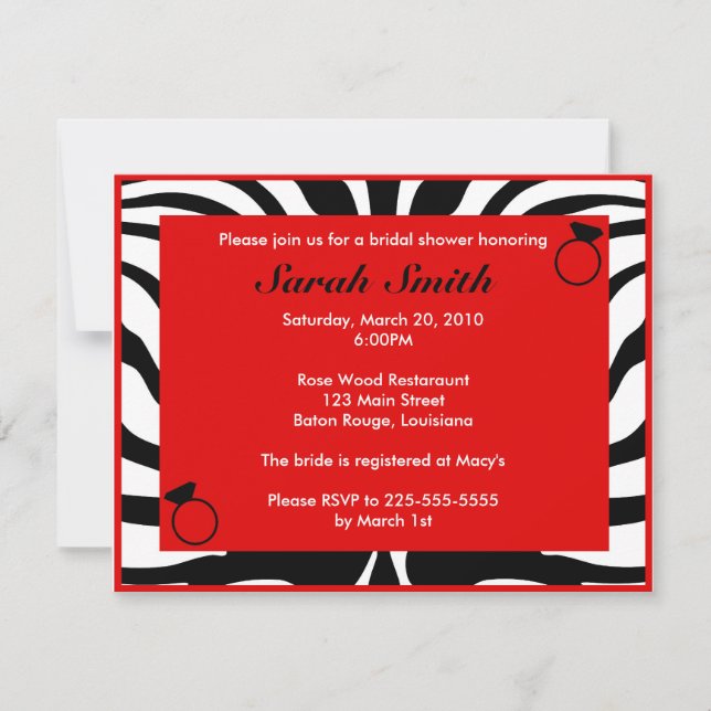 Bridal Shower Invitation (Front)