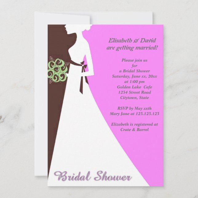 Bridal Shower Invitation (Front)