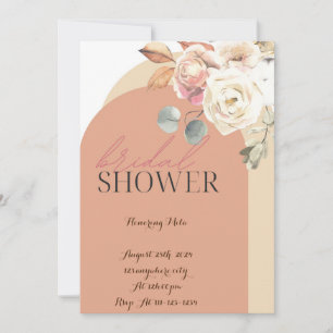 bridal shower invitation,floral,digital invitation