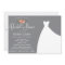 Bridal Shower Invitation, Floral & Wedding Gown