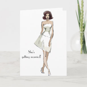 Bridal Shower Invitation-Funky Bride Invitation