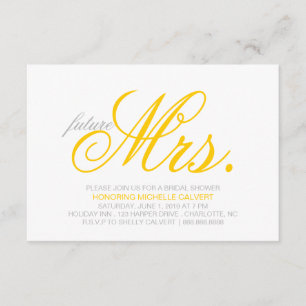 Bridal Shower Invitation future Mrs.