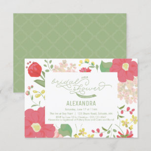 Bridal Shower Invitation - Garden, Floral, Spring