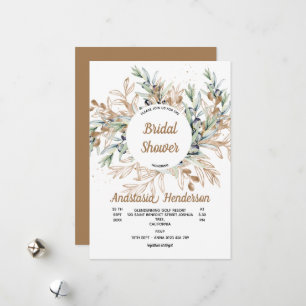 Bridal Shower Invitation- Holiday Card
