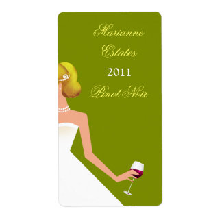 Bridal shower invitation label