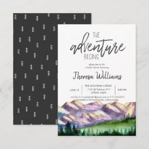 Bridal Shower Invitation - Mountain Theme