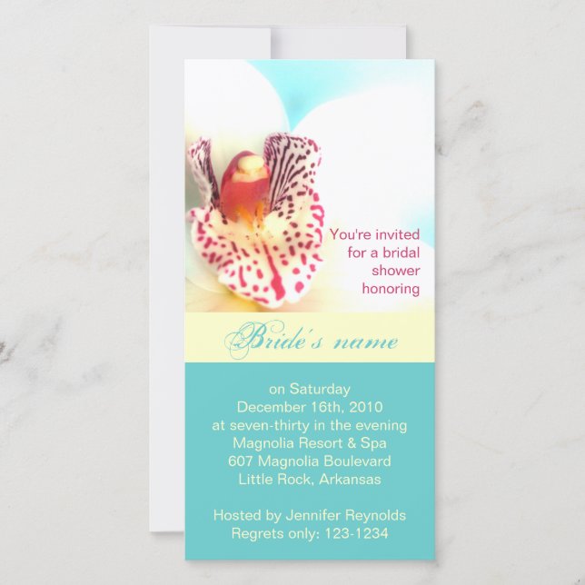 Bridal Shower Invitation Photo Card (Front)