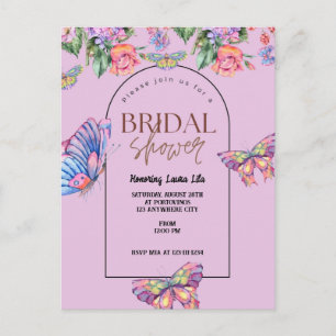 Bridal Shower Invitation Postcard