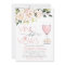 Bridal Shower Invitation RoseGold Vino before Vows