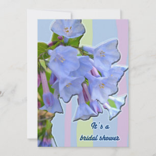 Bridal Shower Invitation Virginia Bluebells