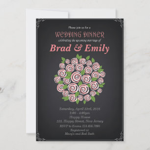 Bridal Shower Invitation. Wedding Dinner Invitatio Invitation