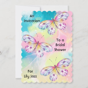 Bridal Shower Invitation with Butterflies