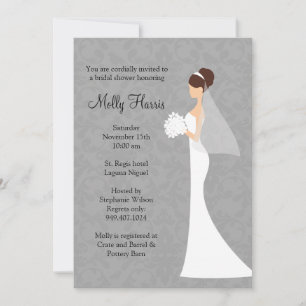 Bridal Shower Invitation with Matching Envelopes
