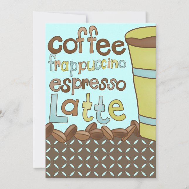 Bridal Shower Invitations or Coffee Luncheon Event (Front)