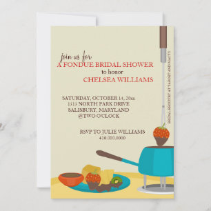 Bridal Shower Invitations or Fondue Party