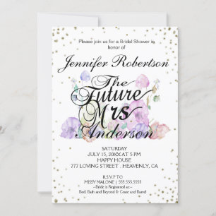 Bridal Shower Invite   Future Mrs