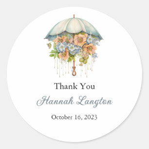 Bridal Shower Labels, Bride to be Classic Round Classic Round Sticker