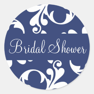 Bridal Shower Leaf Flourish Envelope Sticker Seal