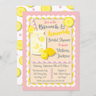 Bridal Shower Lemonade Brunch Invitations