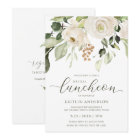 Bridal Shower Luncheon Greenery Foliage White