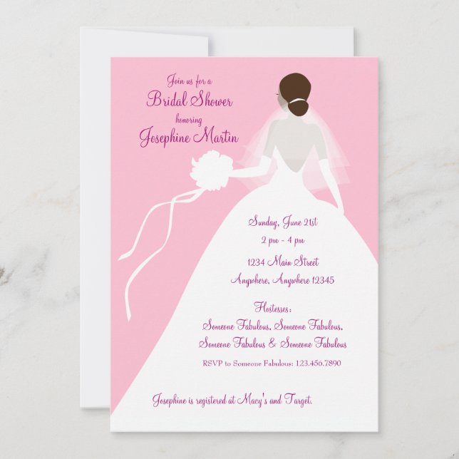Bridal Shower Luncheon Invitation (Front)
