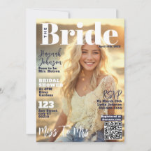 Bridal Shower Magazine Cover