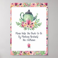 Bridal Shower Make Yourself the Addressee Sign