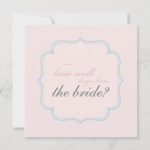bridal shower memory game