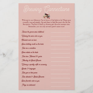 Bridal Shower Mix and Mingle Game (customizable)