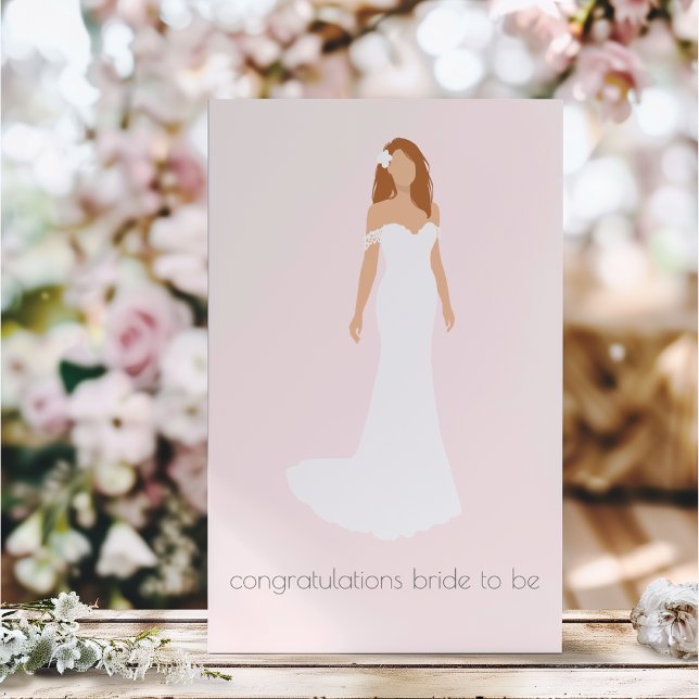 Bridal Shower Modern Congratulations Card (Creator Uploaded)