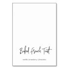 Bridal Shower Modern Minimalist Buffet Cards