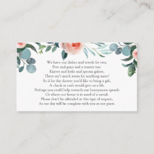 Bridal Shower Money Request Enclosure Card