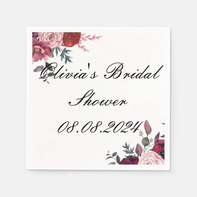 BRIDAL SHOWER NAPKIN (Front)