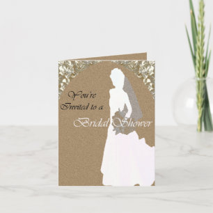 Bridal Shower Note or Greeting Card Template