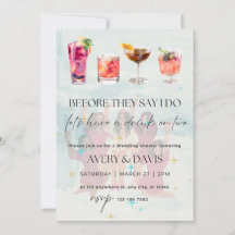 Bridal Shower Party Cocktails Invitation