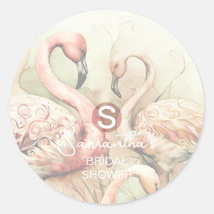 Bridal Shower Party Event Classic Round Sticker