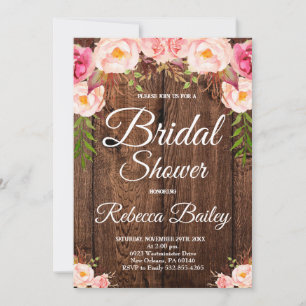 Bridal Shower Party, Floral Bridal Shower Invitation