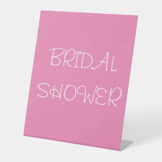BRIDAL SHOWER PEDESTAL SIGN