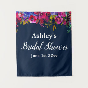 Bridal Shower Photo Booth Backdrop Botanical Prop Tapestry